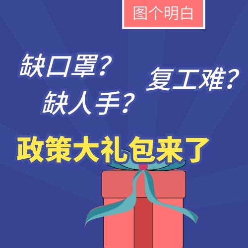 缺口罩、缺人手、复工难？老板们别愁，政策大礼包来了